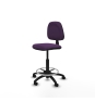Piqueras y Crespo Taburete Isso CP bali morado sin brazos base poliamida ruedas nailon 50mm