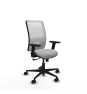 Piqueras y Crespo Zulema sincro malla blanca bali gris claro brazos 2D base nailon  ruedas 65mm nailon
