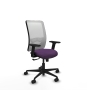 Piqueras y Crespo Zulema sincro malla blanca bali morado brazos 2D base nailon  ruedas 65mm nailon