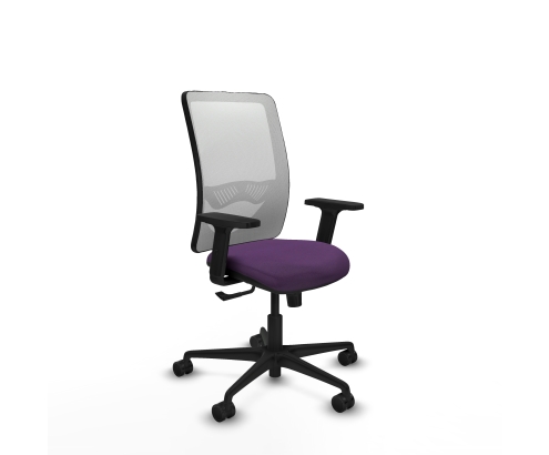 Piqueras y Crespo Zulema sincro malla blanca bali morado brazos 2D base nailon  ruedas 65mm nailon