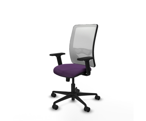 Piqueras y Crespo Zulema sincro malla blanca bali morado brazos 2D base nailon  ruedas 65mm nailon