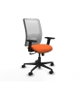 Piqueras y Crespo Zulema sincro malla blanca bali naranja brazos 2D base nailon  ruedas 65mm nailon