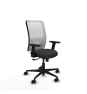 Piqueras y Crespo Zulema sincro malla blanca bali negro brazos 2D base nailon  ruedas 65mm nailon