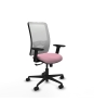 Piqueras y Crespo Zulema sincro malla blanca bali rosa brazos 2D base nailon  ruedas 65mm nailon