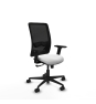 Piqueras y Crespo Zulema sincro malla negra bali blanco brazos 2D base nailon  ruedas 65mm nailon