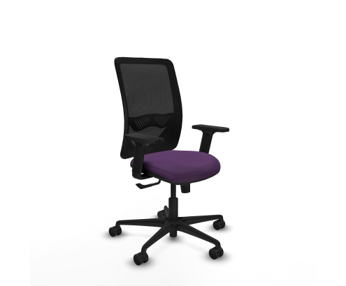 Piqueras y Crespo Zulema sincro malla negra bali morado brazos 2D base nailon  ruedas 65mm nailon