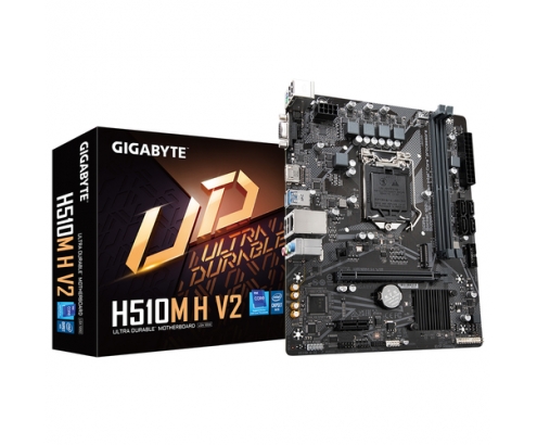 PLACA GIGABYTE H510M H V2 INTEL1200 2DDR4 HDMI PCIE3.0 4SATA3 USB3.2 MATX