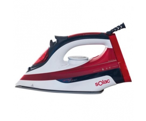 Plancha solac optima perfect 2600w supervapor 170g min suela ceramica easy drive sistema antical sistema antigoteo rojo blanco S91864800