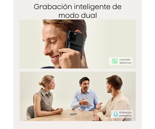 Plaud Note Pro Grabadora de Voz AI con Funda Transcripción IA Resúmenes Multidimensionales Grabación Dual Inteligente hasta 50 Horas Reuniones Llamadas Entrevistas Charlas Clases