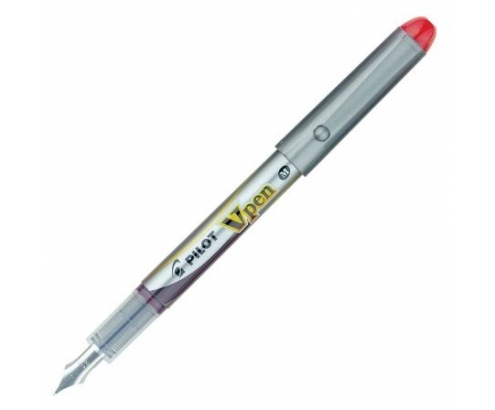 PLUMA DESECHABLE PILOT V PEN ROJO SVP-4M-R