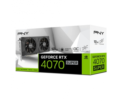 PNY GeForce RTX™ 4070 SUPER 12GB OC DF NVIDIA GeForce RTX 4070 SUPER GDDR6X