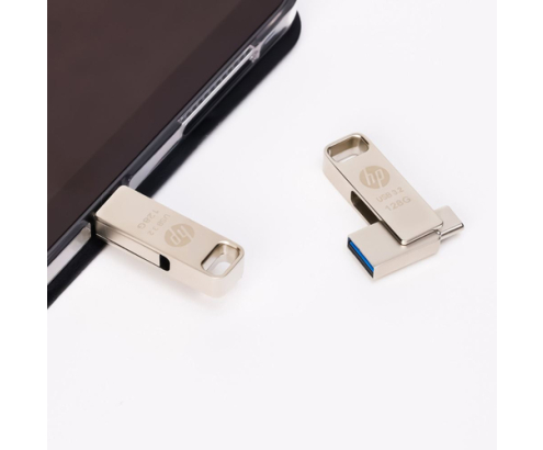 PNY HP x206C unidad flash USB 64 GB USB Type-A / USB Type-C 3.2 Gen 1 (3.1 Gen 1) Plata