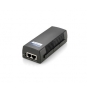 POE INJECTOR ADAPTER GIGABIT LEVEL ONE PASA DATOS Y ALIMENTACION POR EL MISMO CABLE HASTA 100M NEGRO POI-3000 