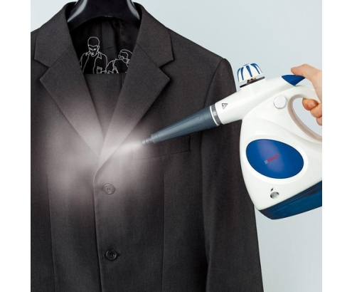 Polti Vaporetto First Limpiador a vapor portátil 0,2 L 1000 W Azul, Blanco