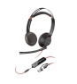 Poly Auriculares Blackwire 5210 monaural USB-C + conector de 3,5 mm + adaptador USB-C/A
