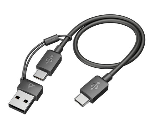 Poly Auriculares Voyager Focus 2 USB-C-C + adaptador USB-C/A