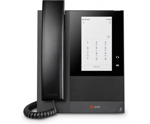 POLY Teléfono multimedia empresarial CCX 400 para Microsoft Teams y habilitado para alimentación a través de Ethernet (PoE)