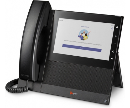 POLY Teléfono multimedia empresarial CCX 600 para Microsoft Teams y habilitado para alimentación a través de Ethernet (PoE)