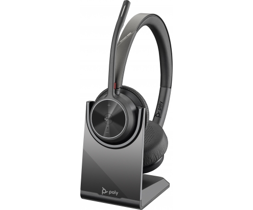 POLY Voyager 4320-M Microsoft Teams Certified Headset with charge stand