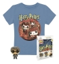 Pop & tee harry potter funko + camiseta trio talla l