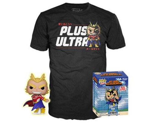 Pop & tee my hero academia all might funko + camiseta talla s ut - 56664s