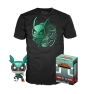 Pop & tee my hero academia deku con casco (full mech suit) funko + camiseta talla s