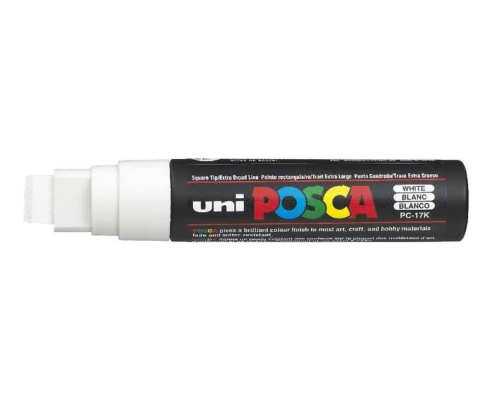 POSCA uni PC-17K marcador 1 pieza(s) Punta de cincel Blanco