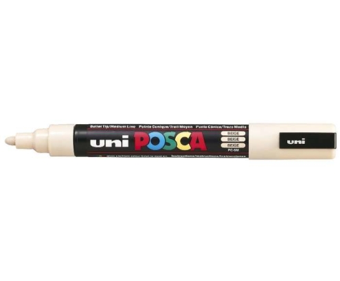 POSCA uni PC-5M marcador 1 pieza(s) Punta redonda Beige