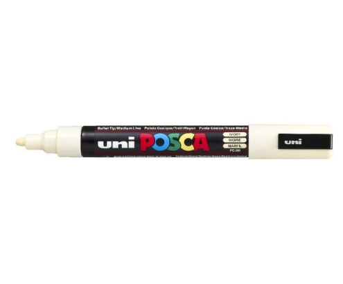 POSCA uni PC-5M marcador 1 pieza(s) Punta redonda Marfil