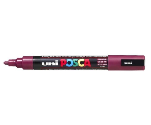 POSCA uni PC-5M marcador 1 pieza(s) Punta redonda Rojo