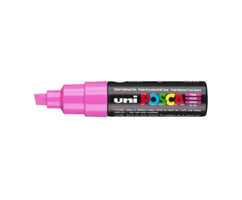 POSCA uni PC-8K marcador 1 pieza(s) Punta de cincel Rosa