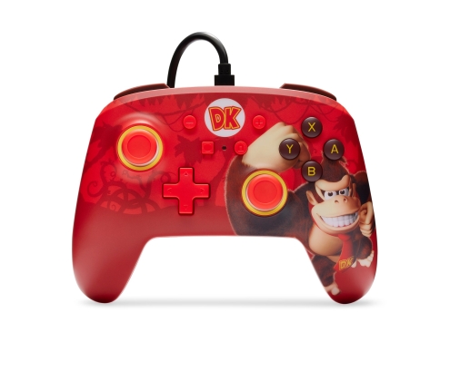 PowerA Enhanced Rojo USB Gamepad Analógico/Digital Nintendo Switch, Nintendo Switch OLED
