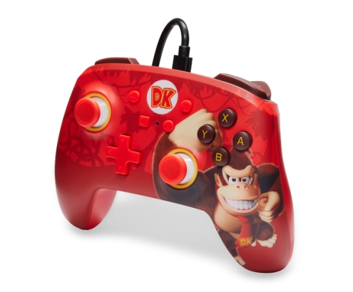 PowerA Enhanced Rojo USB Gamepad Analógico/Digital Nintendo Switch, Nintendo Switch OLED