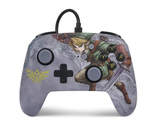 PowerA NSGP0096-01 mando y volante Gris USB Gamepad Analógico Nintendo Switch