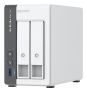 QNAP TS-216G servidor de almacenamiento NAS Torre Cortex-A Cortex-A55 4 GB Unidad de disco duro Blanco