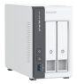QNAP TS-216G servidor de almacenamiento NAS Torre Cortex-A Cortex-A55 4 GB Unidad de disco duro Blanco