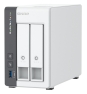 QNAP TS-216G servidor de almacenamiento NAS Torre Cortex-A Cortex-A55 4 GB Unidad de disco duro Blanco