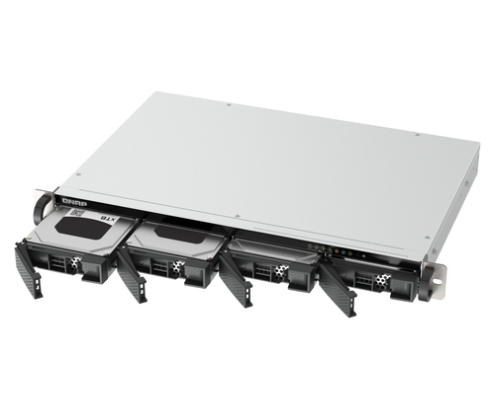 QNAP TS-433eU NAS Bastidor (1U) Cortex-A Cortex-A55 4 GB 0 TB QNAP Turbo System Negro