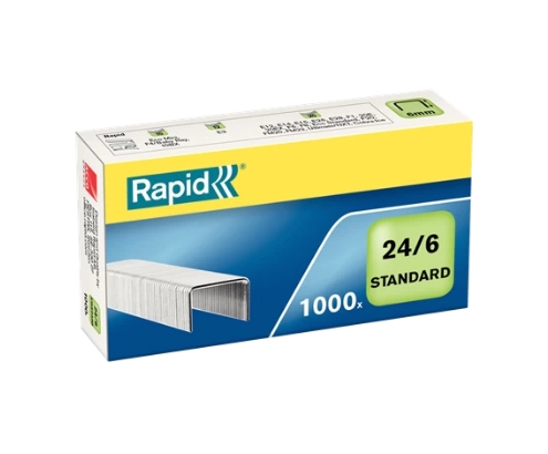 Rapid Standard 24/6 Paquete de grapas 1000 grapas