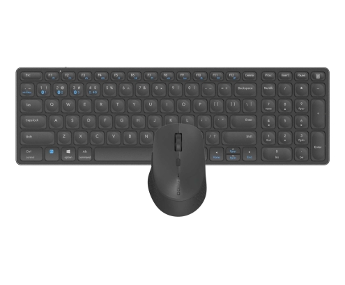 Rapoo 9700M teclado Ratón incluido Universal Bluetooth QWERTY Negro