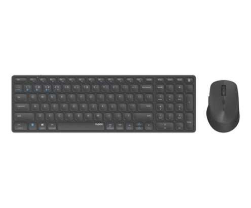 Rapoo 9700M teclado Ratón incluido Universal Bluetooth QWERTY Negro