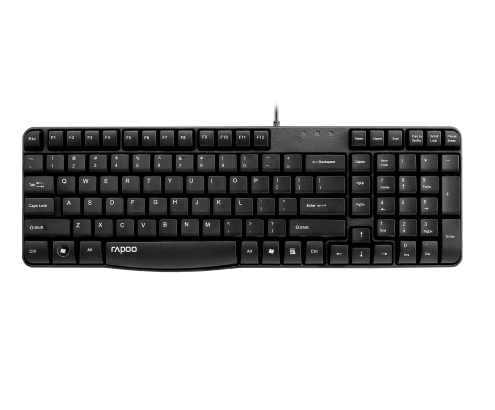 Rapoo N2400 teclado USB Portugués Negro