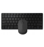 RAPOO, teclado y ratón, Combo 9000M (Teclado + Ratón), Ultra Slim, multimodo, baterÍ­a muy duradera, Color Negro