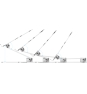 Rapoo UCS-5001 Soporte para ordenador portátil Plata