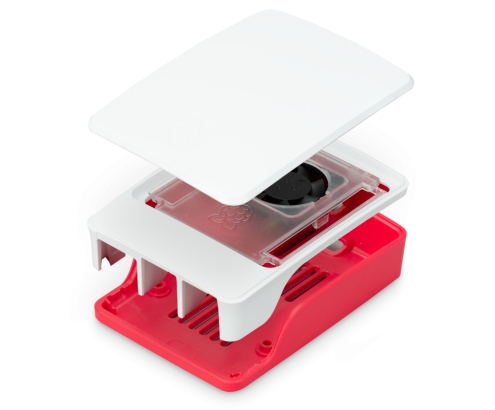 Raspberry Pi SC1159 accesorio para placa de desarrollo Disipador térmico Rojo, Blanco