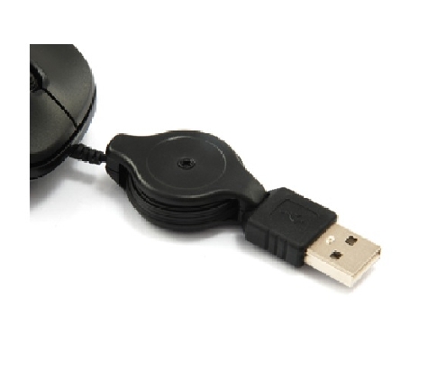 RATON EQUIP LIFE OPTICO 2 BOTONES USB CABLE RETRACTIL 1000DPI NEGRO 245103