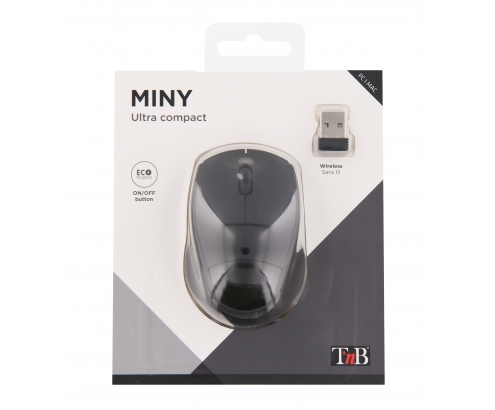 RATON INALAMBRICO TNB MINY 2,4 GHz NEGRO MM240B 