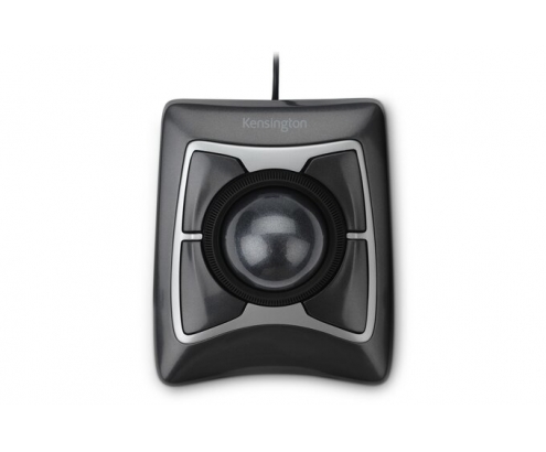 Raton kensington expert trackball con cable usb tipo-a optico negro 64325