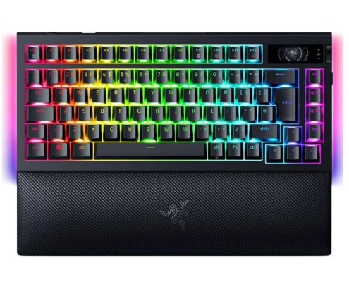 Razer BlackWidow V4 Pro teclado Juego USB + RF Wireless + Bluetooth QWERTY Internacional de EE.UU. Negro