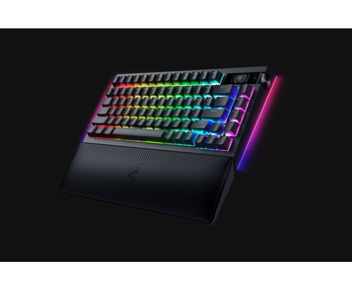 Razer BlackWidow V4 Pro teclado Juego USB + RF Wireless + Bluetooth QWERTY Internacional de EE.UU. Negro